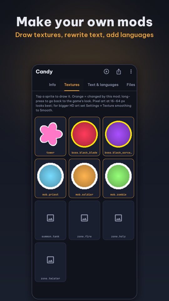 Built-in mod editor